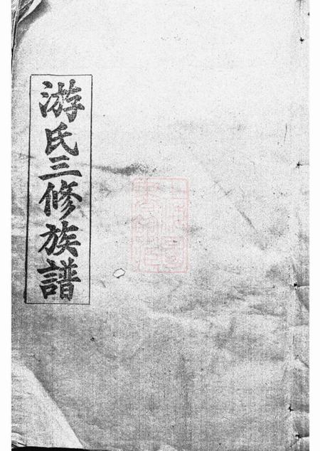 《湖南郁文堂游氏三修族谱八卷首二卷》封面