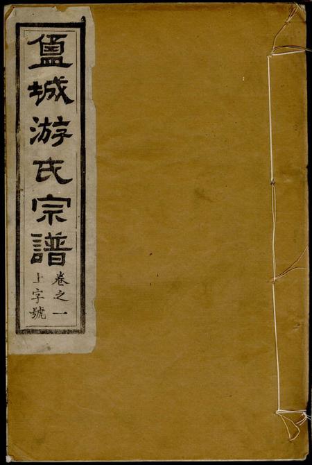 《盐城应云堂盐城游氏宗谱不分卷》封面