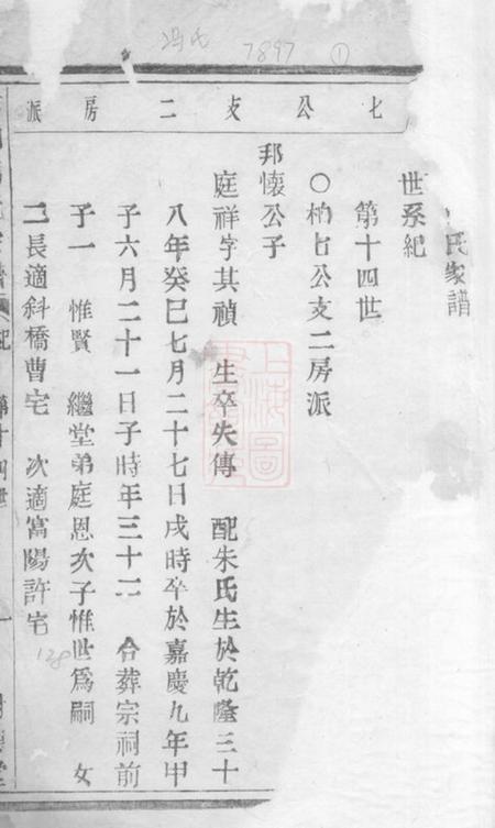 海宁树德堂赭山冯氏家谱不分卷.pdf电子版下载预览图1