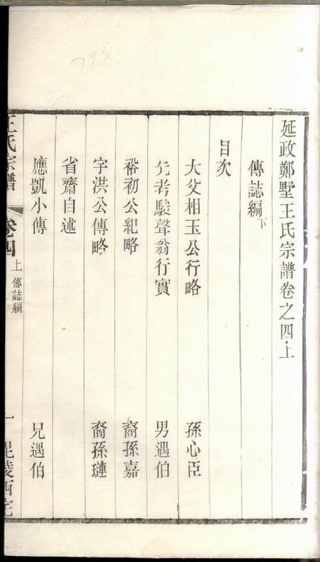 延政延政郑墅王氏宗谱.pdf电子版下载预览图1