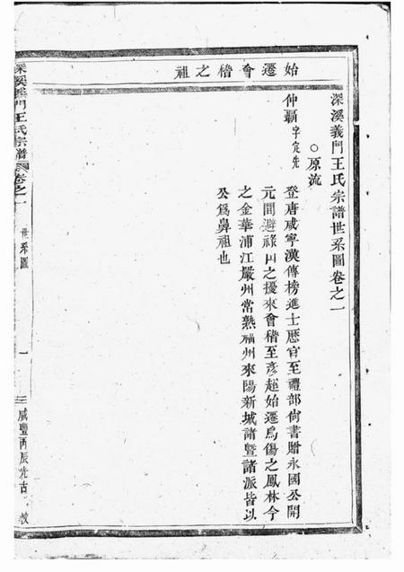 浦江深溪义门王氏宗谱.pdf电子版下载预览图1