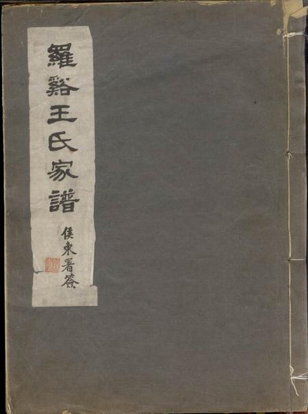 宝山罗溪王氏家谱不分卷