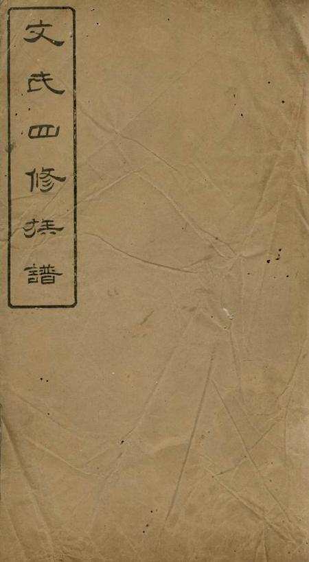 萍乡在兹堂陂头文氏四修族谱
