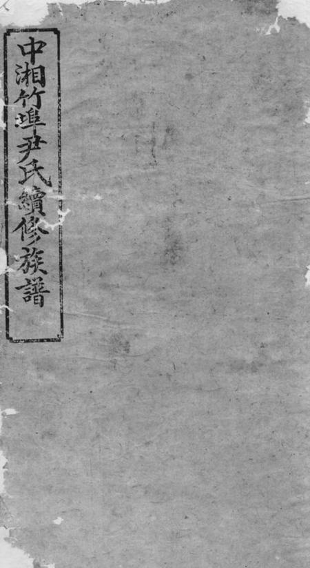 《湘潭天水堂湘潭竹埠尹氏族谱十卷》封面