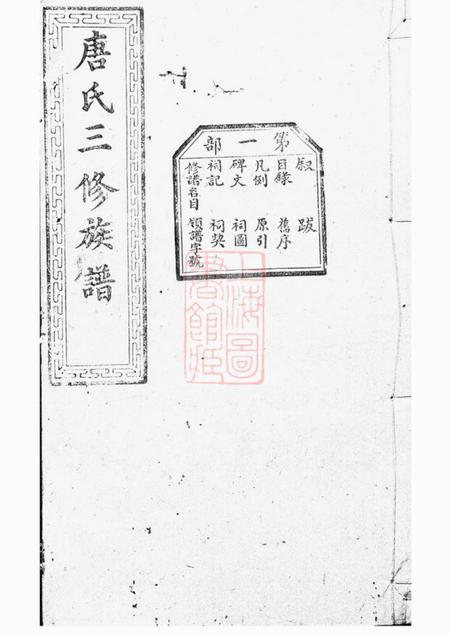 宁乡晋阳堂唐氏三修族谱