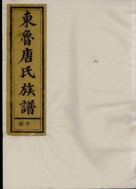 兰溪重修兰江东鲁唐氏族谱二十卷