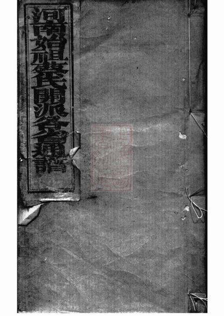 全国河南始祖蔡氏开派各省通谱不分卷