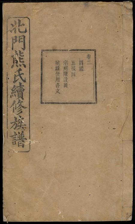 湘乡江陵堂上湘北门熊氏续修族谱