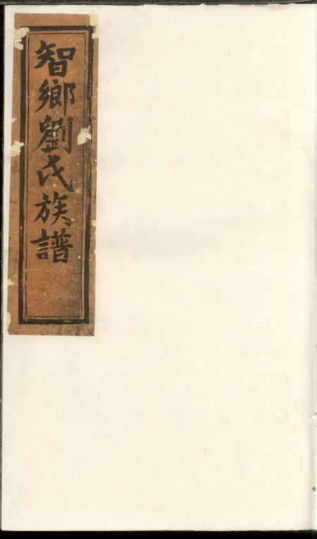 益阳禄阁堂刘氏续修族谱