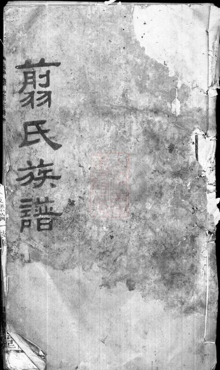 湖南镇南堂翦氏族谱