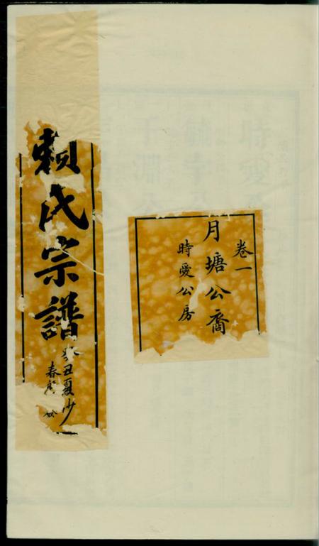 福建永定社前赖氏宗谱十卷首一卷