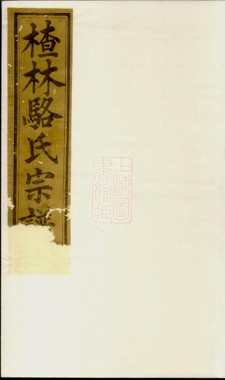 《义乌义乌楂林骆氏宗谱》封面