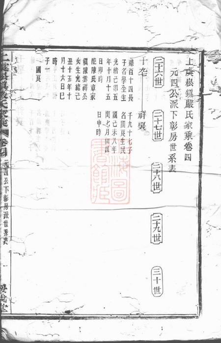 上虞绥成堂上虞崧镇严氏家乘