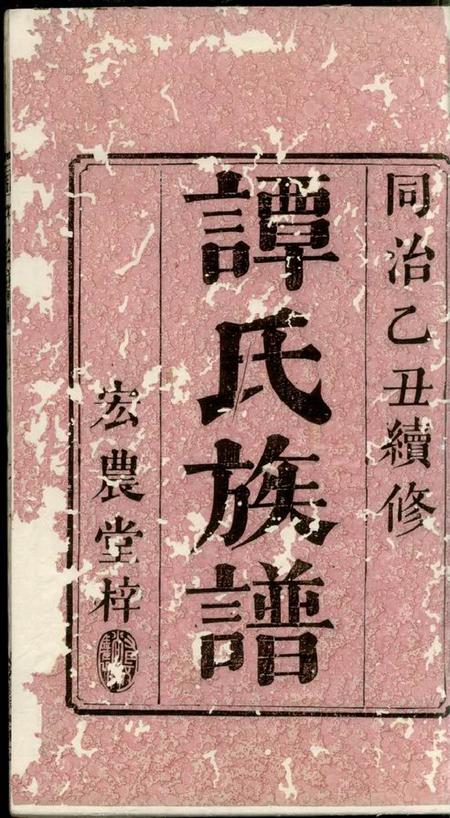 湘乡宏农堂谭氏族谱三卷首二卷.pdf电子版下载预览图1