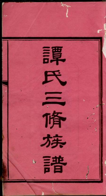 湘乡等爱敬堂谭氏三修族谱八卷首一卷.pdf电子版下载预览图1