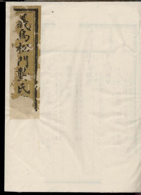义乌松门龚氏复振祠宗谱