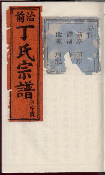缙云丁氏宗谱三十九卷首一卷