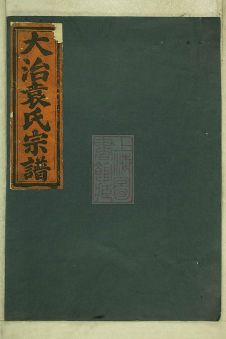 龙游忠顺堂大治袁氏宗谱
