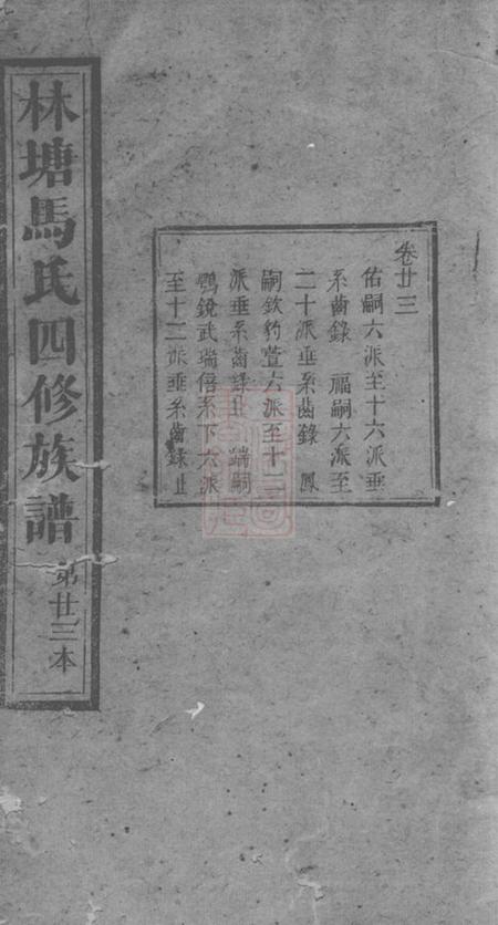 林塘马氏四修族谱.pdf电子版下载