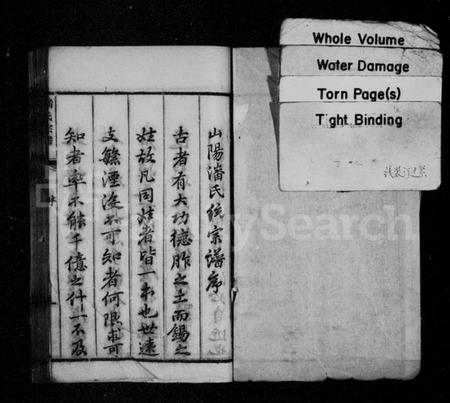 江苏潘氏族谱-淮安潘氏统宗谱：附续修世系 [12卷,另2卷].pdf电子版预览图1