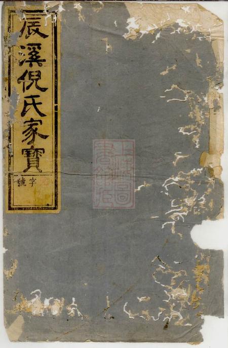 《遂安辰溪倪氏宗谱十卷》封面