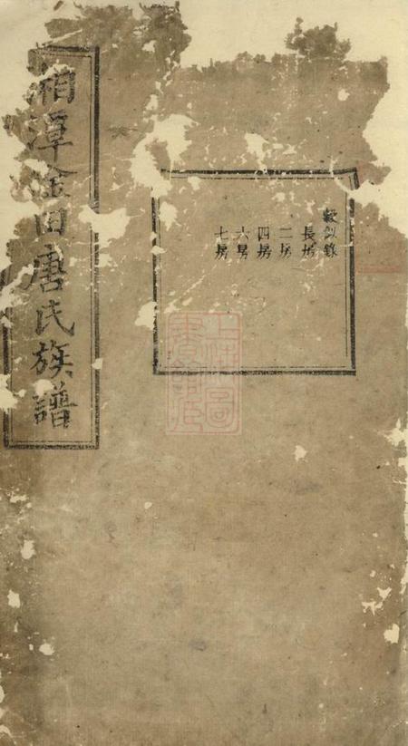《湘潭光裕堂湘潭淦田唐氏族谱不分卷》封面