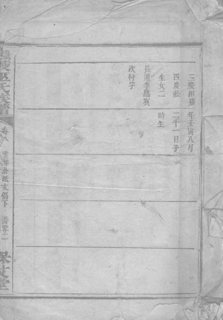 醴陵保艾堂醴陵巫氏族谱.pdf电子版下载预览图1