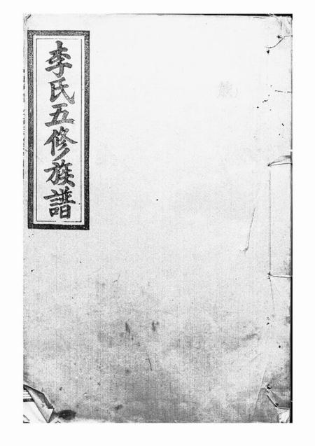 武陵陇西堂李氏五修族谱