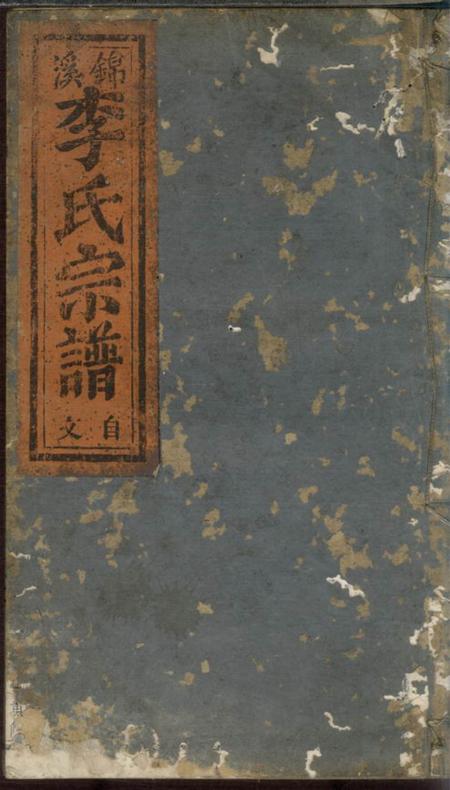 丽水锦溪李氏宗谱