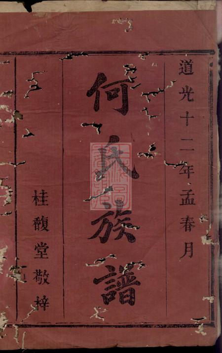 湖南常德庐江堂何氏族谱四卷.pdf电子版下载预览图1