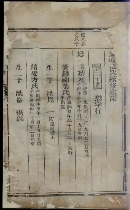 长山栗塘范氏续修宗谱.pdf电子版下载预览图1