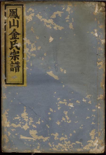 义乌凤山金山宗谱