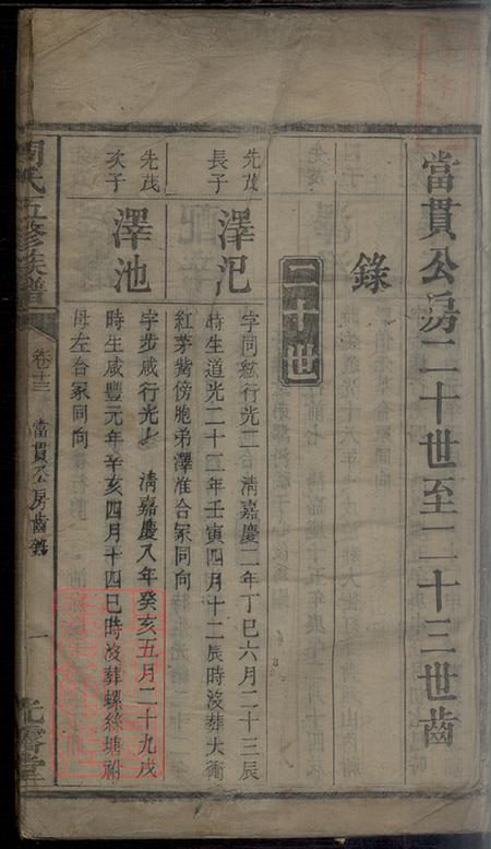 湖南光霁堂周氏五修族谱.pdf电子版下载预览图1