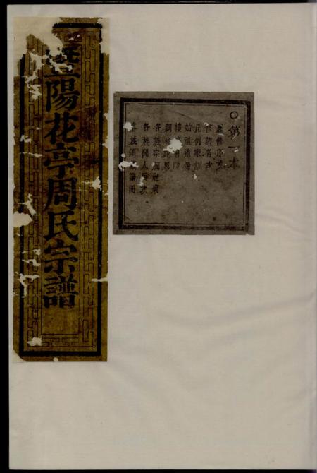 暨阳思成堂暨阳花亭周氏宗谱三十四卷