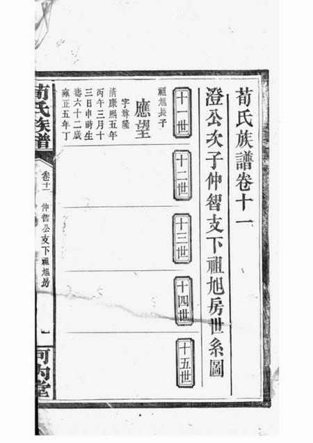 河内堂荀氏族谱.pdf电子版下载预览图1
