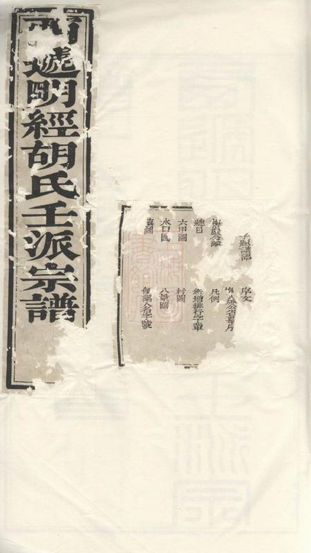 黟县明经胡氏壬派宗谱十二卷