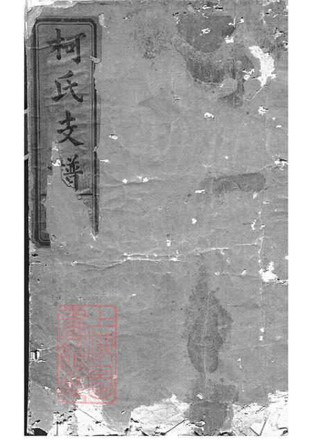 《江西上饶瑞鹊堂柯氏支谱四卷首一卷》封面