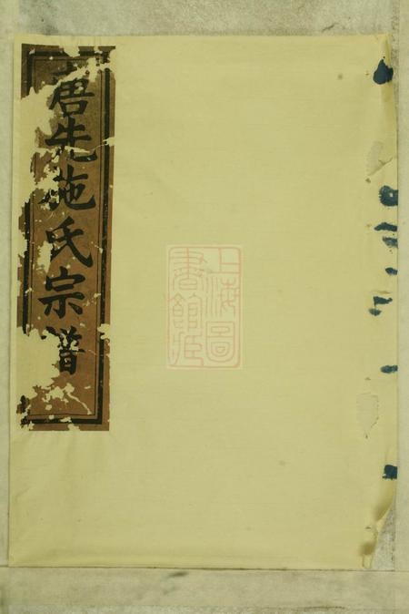 永康唐先施氏宗谱