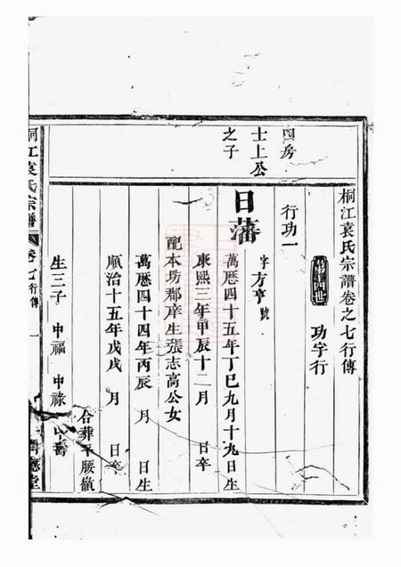 桐庐润德堂桐江袁氏宗谱.pdf电子版下载预览图1