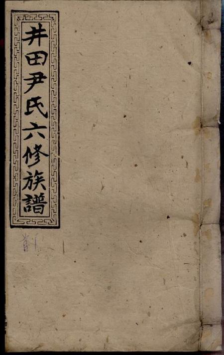《湖南邵阳柏桂堂邵阳仁风井田尹氏六修族谱垂系图四卷各房世系二十卷首五卷末二卷》封面