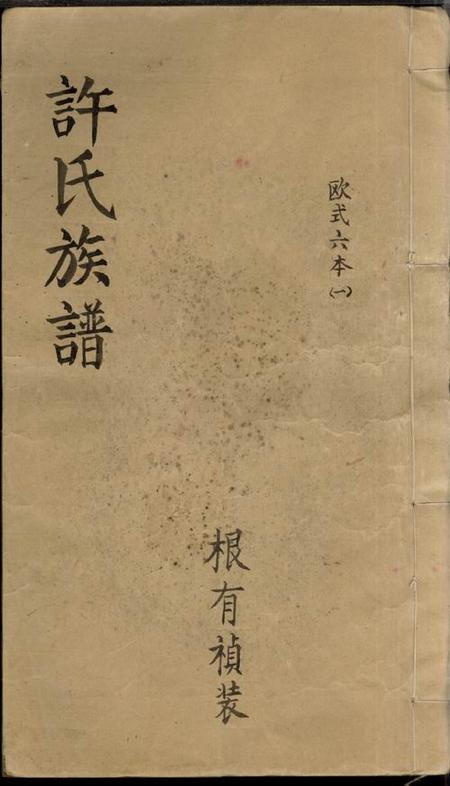 湖南平江高阳堂许氏族谱六卷