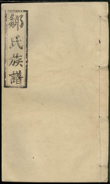 《江西、湖南范阳堂邹氏族谱二十一卷》封面