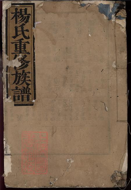 《江西銅鼓關西堂楊氏重修族譜不分卷》封面