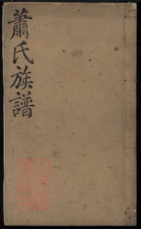 《湖南安化蘭陵堂蕭氏族譜十卷首一卷》封面