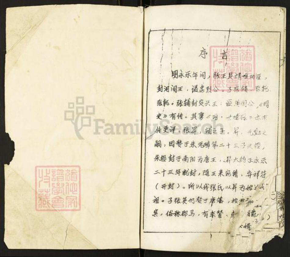 河南省南阳市张氏族谱-张氏宗谱.pdf电子版预览图1